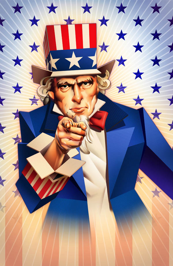 Conceptual-Uncle Sam Box