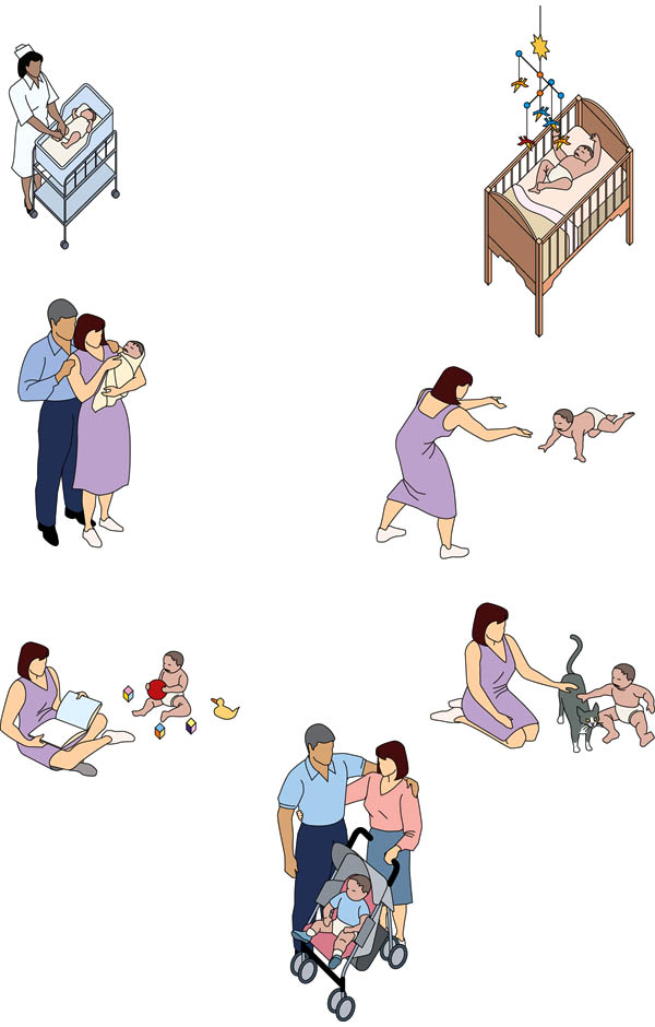 Icons-Healthy Baby Illustration