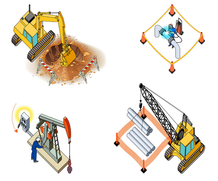 Icons-Occupational Hazards Illustration