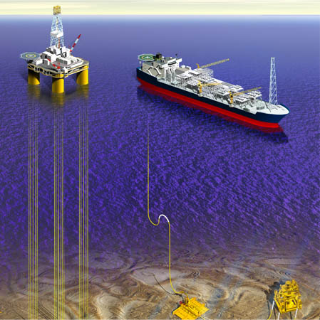 Technical-Subsea Systems, Offshodre Production and Onshore Refineries Illustration